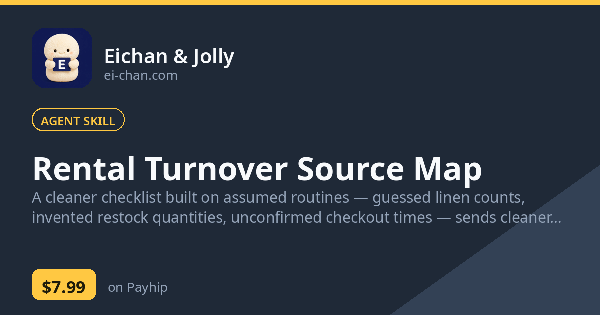 Rental Turnover Source Map